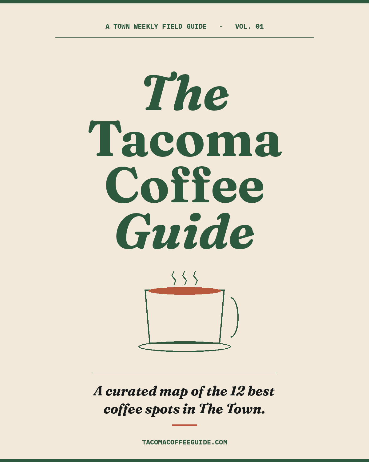 The Tacoma Coffee Guide cover